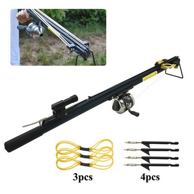 Fishing slingshot dart fish shooting long slingshot launcher with fishing reel