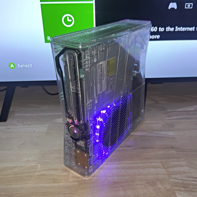 Microsoft Xbox 360 S Clear Shell Console 500GB