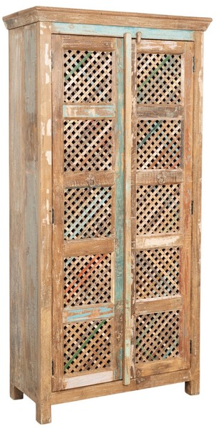 Biscottini Stipo Vintage Holz Schrank 183X91 Cm Shabby Chic-image
