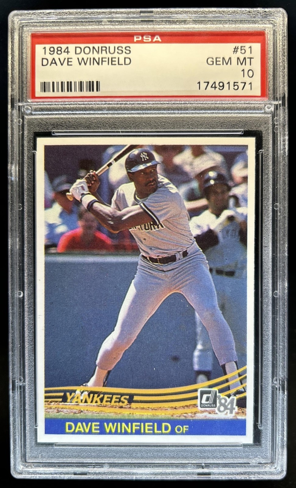 1984 Donruss Dave Winfield #51 Yankees PSA 10