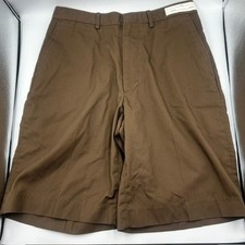 Twin Hill UPS Men's Brown Workwear Chino Shorts Size 32 Regular USA Made
