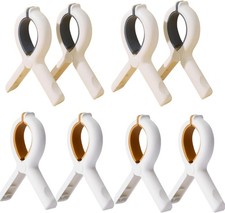 Heavy Duty Non-Slip Beach Towel Clips for Pool Outdoor - 8 Pack Reusable Plast