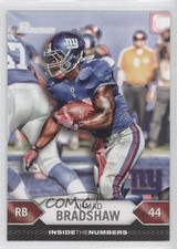 2012 Bowman Inside the Numbers Ahmad Bradshaw #ITN-AB 0b6