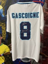 Paul Gazza Gascoigne Hand Signed England Euro 96 Shirt Football Shirt