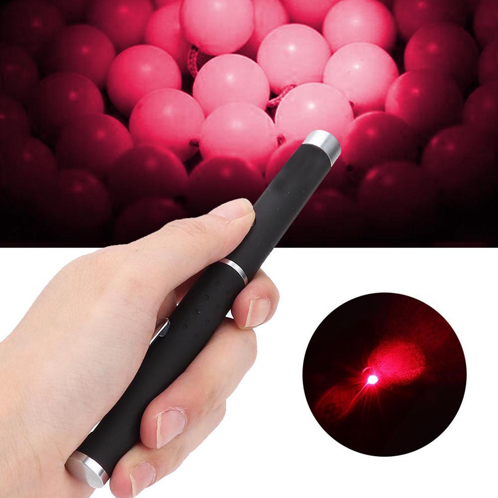 ｀Diamond Tester Flashlight Torch Pen Lighting Jewelry Identification Aids(Red