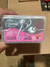 cleaings  Mini Disposable Toothbrush Set with Toothpaste Iced Peach   100 ct