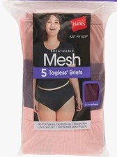 Hanes 5 Pack Of Hanes Mesh Tagless Briefs Size 9/1X