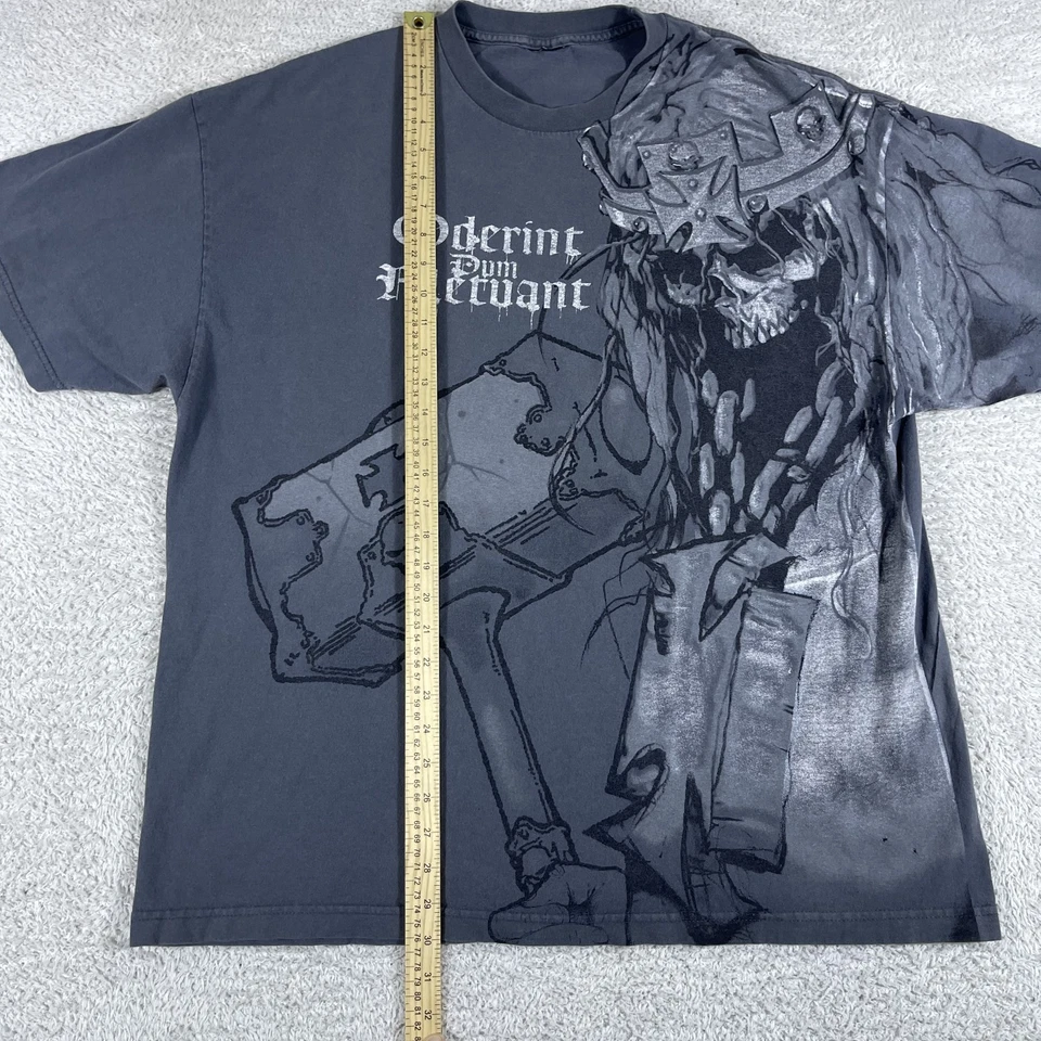 Camisa De Colección WWE Triple H Para Hombres 2XL Gris 2008 Oderint Dum Metuant Lucha Libre Y2K Foto 4 de 4