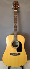Palma FW-301 Dreadnought Acoustic Guitar 4/4 Full Size Natural inc Bag AJ1031