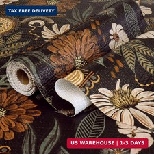 Shelf and Drawer Liner for Kitchen Cabinets Non-Adhesive,Strong Non-Slip Floral