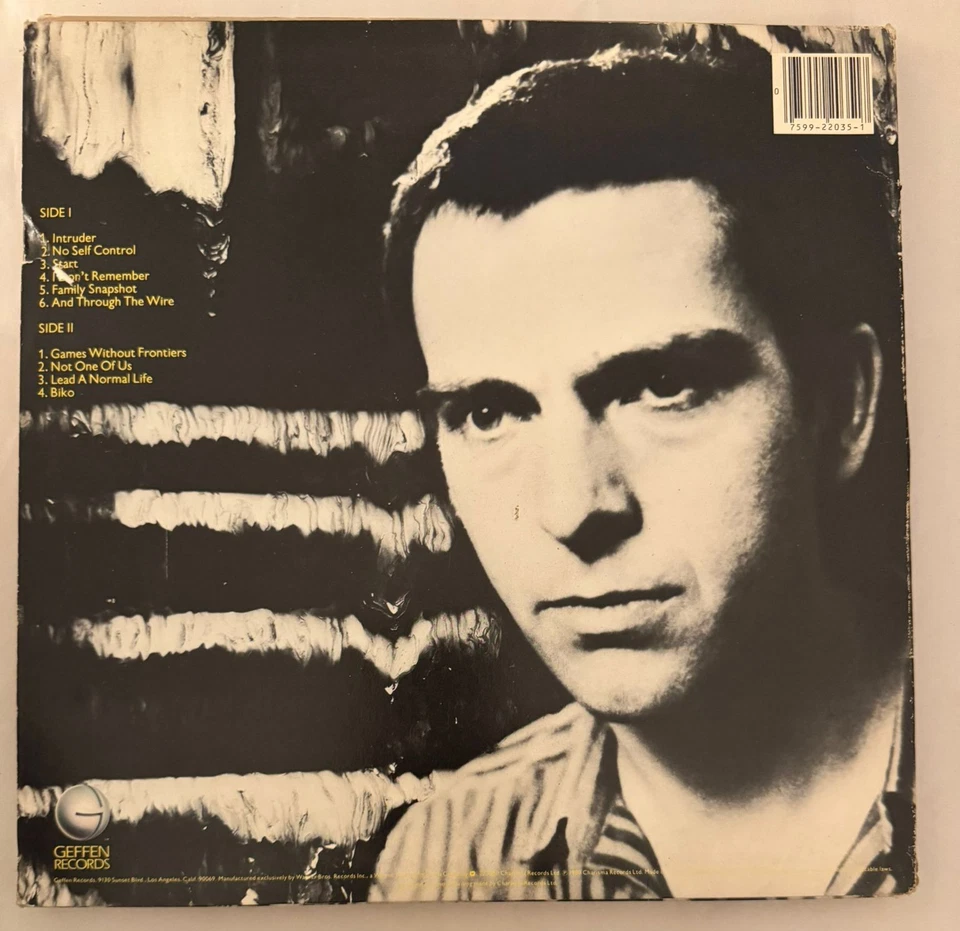 PETER GABRIEL – PETER GABRIEL - VINYL LP 1980 CHARISMA - VG+ - A15 - Image 2 of 2