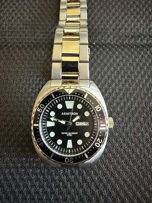 This Consigned Vintage Armitron Stainless Steel Quartz 44mm Diver Was Pre-Owned