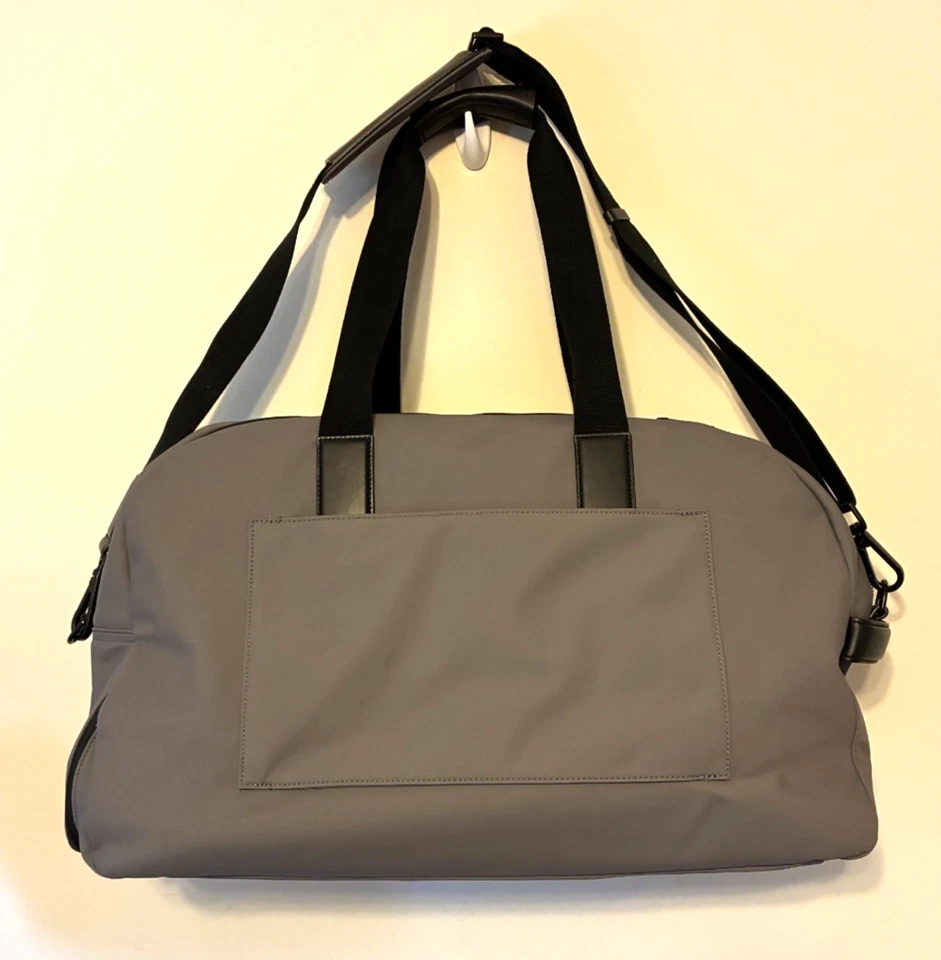 Away Weekender Duffle Bag Gray Pockets Carry On Travel Nylon Bag NEW - Image 3 of 4