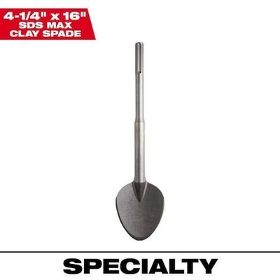 MILWAUKEE 48-62-4094 SDS-MAX Steel Clay Spade Chisel 4-1/4'' x 16''