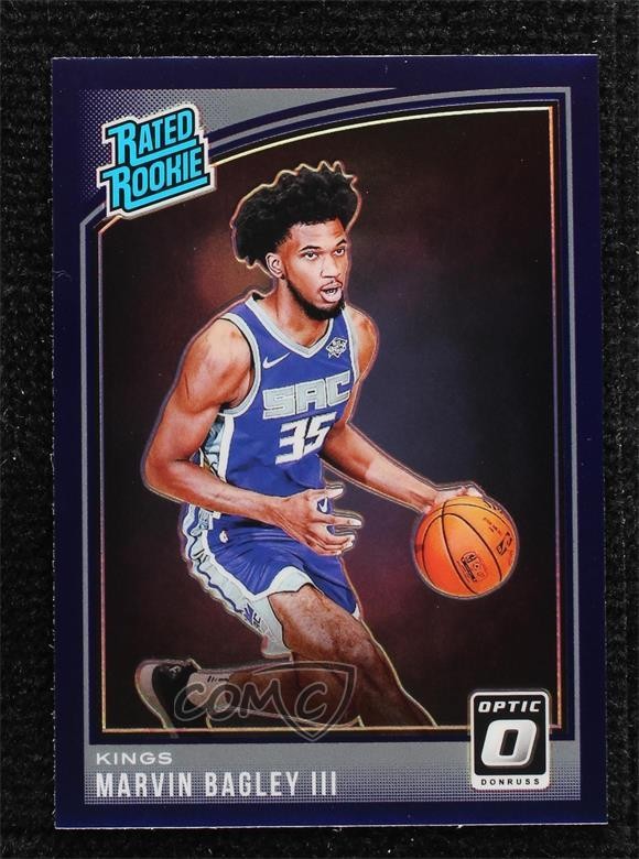 2018 Panini Donruss Optic Rated Rookie Purple Prizm Marvin Bagley III #168 lw9