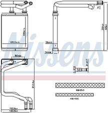 NISSENS Wärmetauscher Innenraumheizung 707291 für HONDA CIVIC 7 Hatchback EU EP