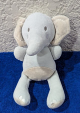 Bananafish Elephant Lovey Security Baby Plush Blue and Gray Approx. 10" No Tag