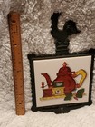 Vintage Rooster Cast Iron KYOWA Ceramic Tile Novelty Hot Plate  — photo 7