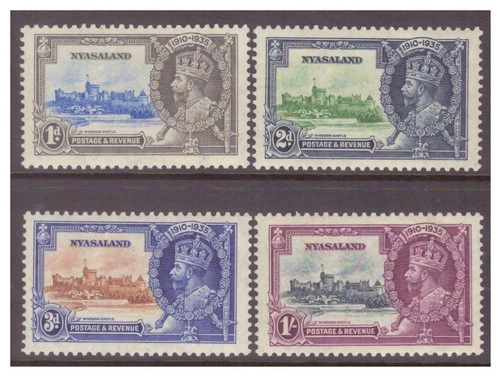 Nyasaland GV 1935 Silver Jubilee set MM/MH SG123-126