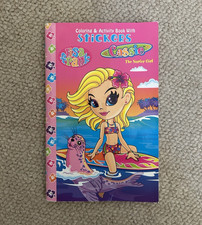 Vintage Lisa Frank Cassie The Surfer Girl Mini Activity Coloring Book W Stickers
