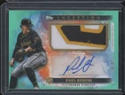 2024 Topps Inception PAUL SKENES RC Rookie Patch Auto Aqua /50 RPA Pirates JMP1