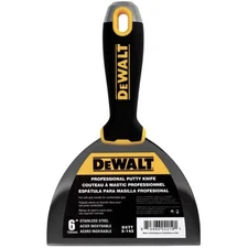 1x DEWALT 6 in. Stainless Steel Hammer-End Joint Knife with Soft Grip Handle NEW