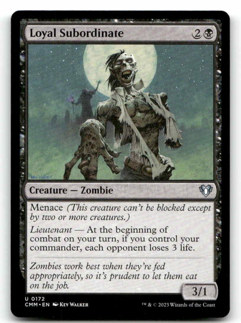 Loyal Subordinate Commander Masters 172 NM Magic