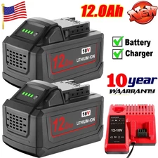 For Milwaukee 18V Battery For M18 18v 18volt Extended Capacity Battery/Charger