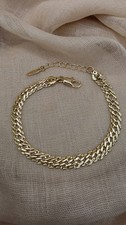 Intricate 14k  Gold Plated Braided Link Bracelet Length 17cm-20cm