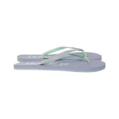 Hurley, Flip Flops, Größe: 39/40, Polyurethan, Lila/Grün/Grau, Damen #KdB