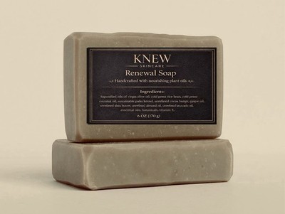 KNEW Skincare Moisturizing Body Bar Soap - Eucalyptus Mint 6 oz