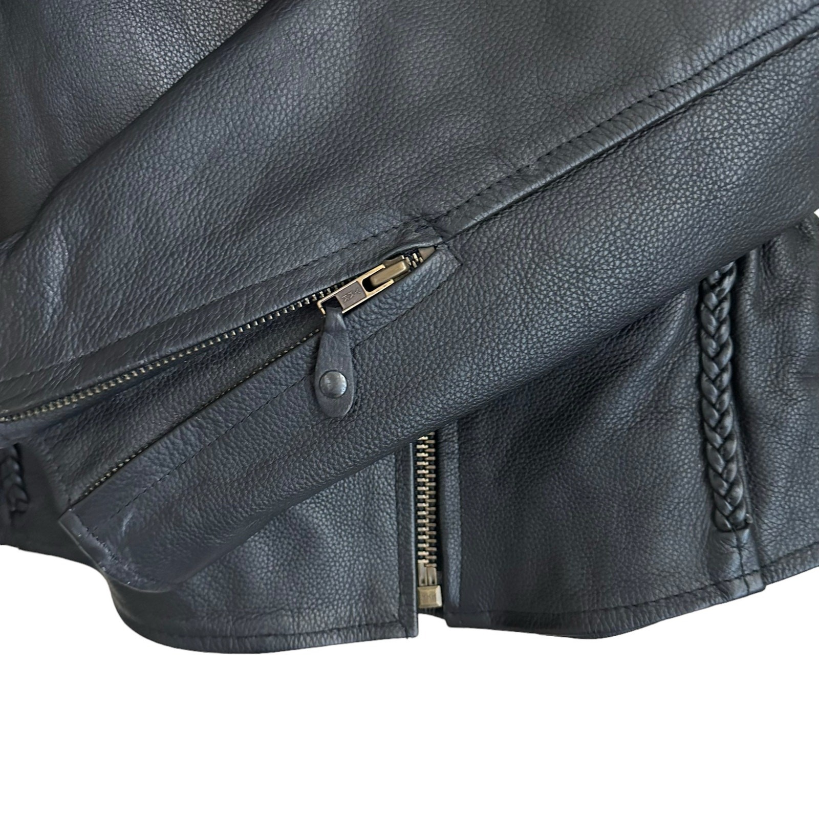 Bikers Dream Apparel Women L Black Leather Motorcycle Jacket Thinsulate Quilted