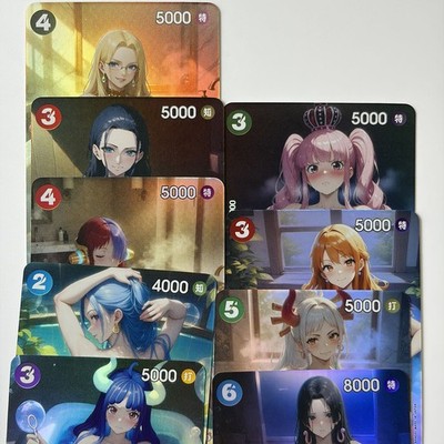 9×OP Bath Time V Doujin Card Goddess Stroy Waifu ACG