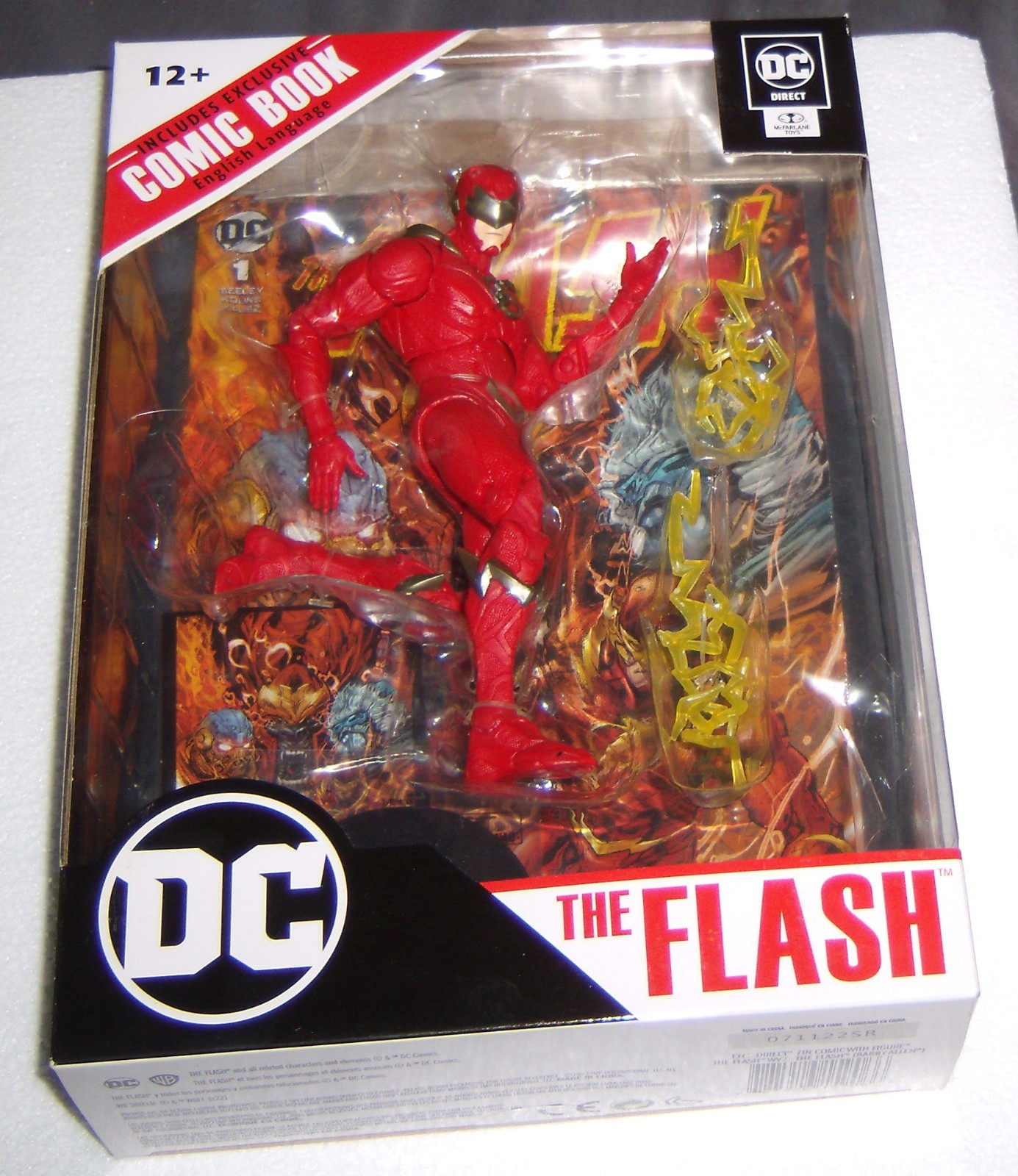 McFarlane DC Direct Page Punchers The Flash 7in Figure DAMAGED BOX