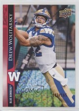 2021 Upper Deck CFL Red 42/165 Drew Wolitarsky #44 o1h