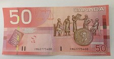 2004 CANADIAN 50 DOLLAR BILL FMG2775400