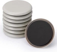Furniture Sliders - 8 Pack, 3 1/2" Reusable Furniture Sliders for Carpet, Heavy-