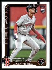 Kristian Campbell 2025 Topps Update #US129 Boston Red Sox