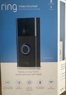 Ring Video Doorbell 3 Home Security Camera W/2 Batteries & Accessories Pre owned