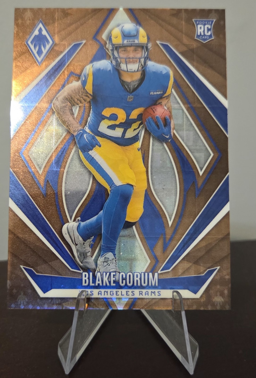 2024 Panini Phoenix Blake Corum Bronze Pandora 10/33 Rookie Card RC #158 SP