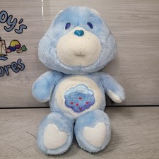 Vintage Care Bears 1983 Grumpy Bear Stuffed Animal Toy Hearts Cloud Plush