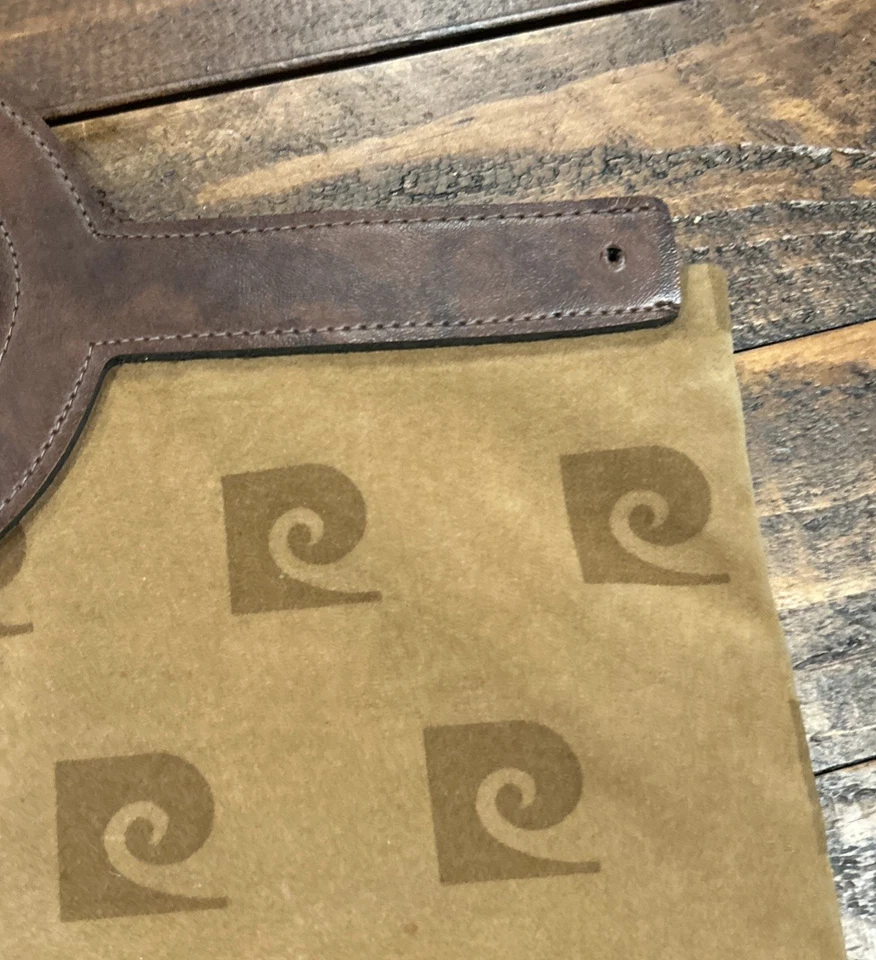 Vintage Pierre Cardin Envelope Brown Velvet Handbag Signature Logo  15”x16.5” - Image 3 of 4