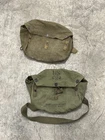 WWII US Army Lightweight Service Gas Mask Bag WW2 Military Canvas Bags