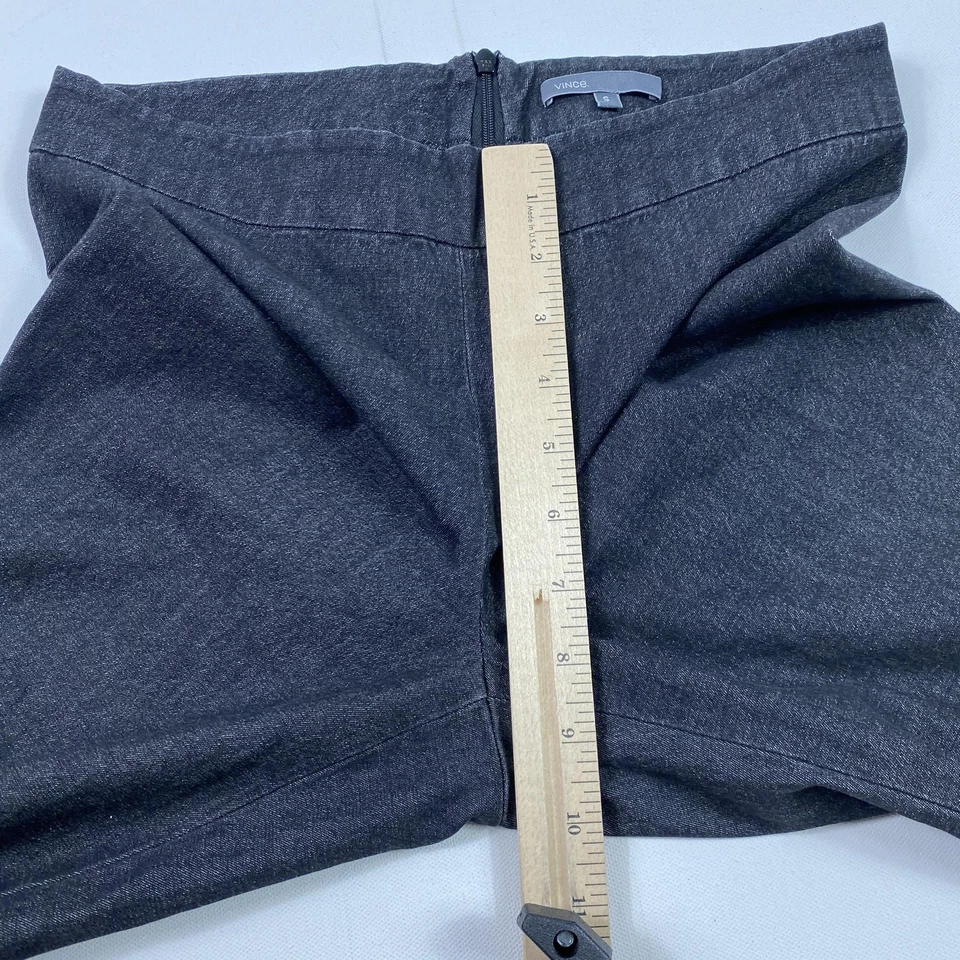 Pantalones Vince para mujer pequeños negros elásticos ajustados pierna ajustados hechos en EE. UU. estilo Pull On Foto 4 de 4