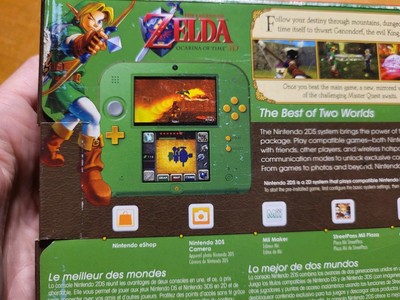 Nintendo 2DS Legend of Zelda Ocarina of Time 3D Green Console Link