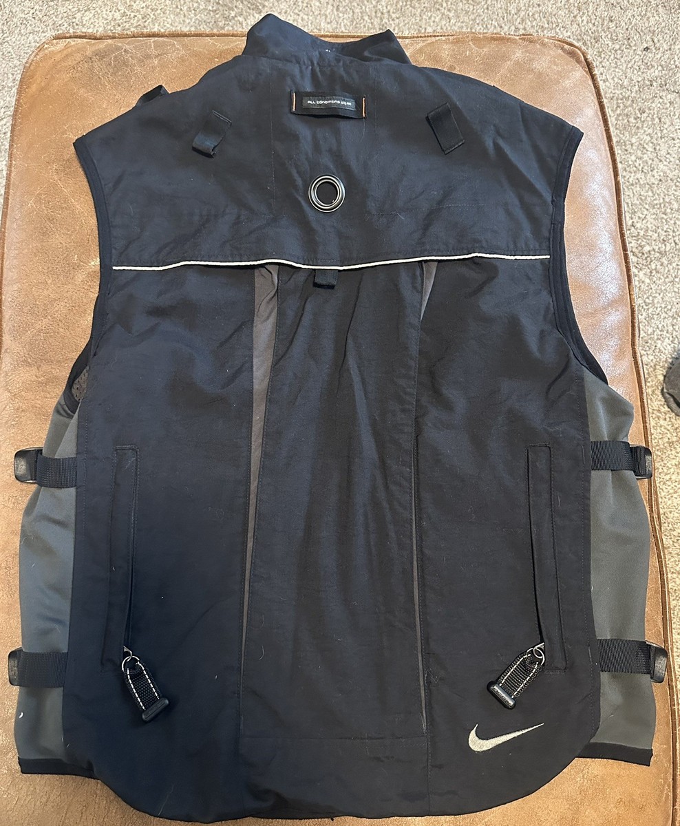 Y2K Nike ACG Vintage Multi-Pocket Utility Vest Black Size L | eBay