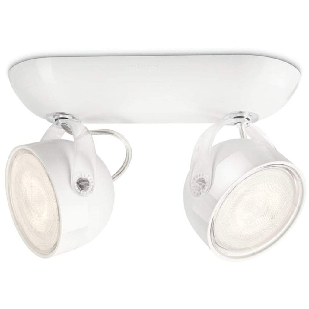 Philips Lighting Dyna Lampada con 2 Faretti, LED, Bianco (d7E)