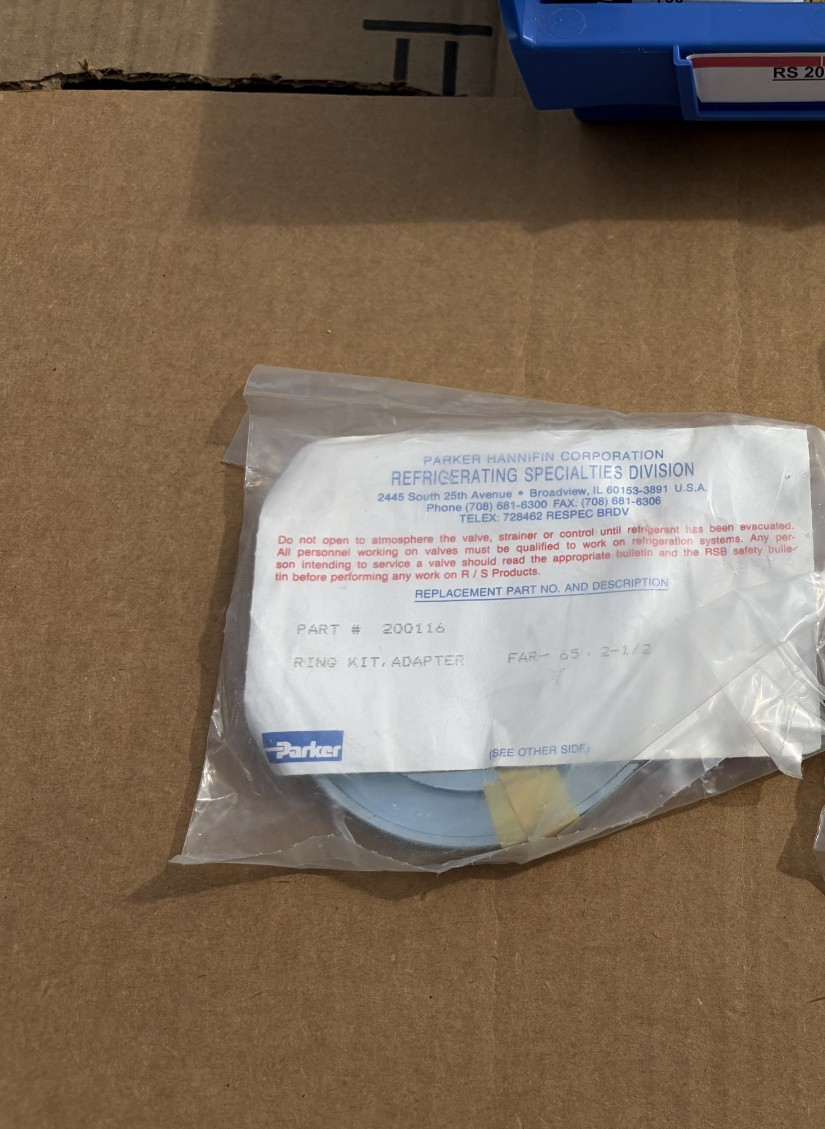 Parker 200116 FAR-65 Female Adapter Ring Kit 2-1/2" Industrial Refrigeration 2.5