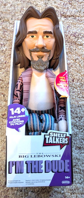 New Big Lebowski Shelf Talkers The Dude  12'' Talking Plush Doll Jeff Bridges
