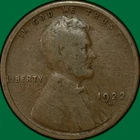 1922-D Lincoln Wheat Cent Very Good VG Coin, Corrosion Spot #34861